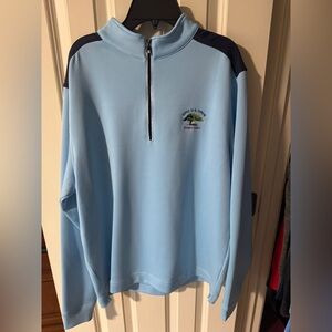 Footjoy Light Blue quarter zip. US Open